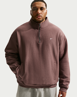 Nike Solo Swoosh Men's Fleece Quarter-Zip Top. Nike.com